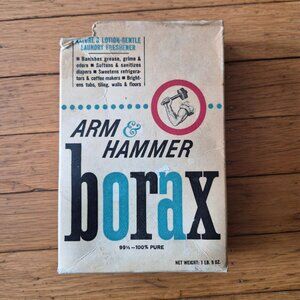 Vintage Empty Arm & Hammer Borax Box
